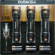 Lanterna DURACELL Ultra 550 Lumens Kit com 3 Unidades AAA Lanterna DURACELL Ultra 550 Lumens Kit com 3 Unidades AAA