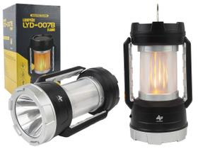 Lanterna e Lampião Portátil Recarregável Led 2w Albatroz Fishing - LYD-007B Flame Lanterna e Lampião Portátil Recarregável Led 2w Albatroz Fishing - LYD-007B Flame