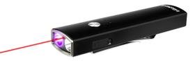 Lanterna EDC irillaNove 1000 lúmens com laser vermelho e luz UV