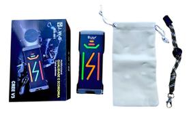 Lanterna EDC LED Super Turbo Alta Intensidade Corpo Preto Luz Branco Zoom Ajustável WS-661