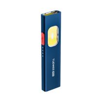 Lanterna EDC Recarregável Com Laser Vermelho 1500 Lumens, Base Magnética Multicolorida, Luz De