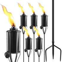 Lanterna elétrica ZSPENG 59", lanterna de jardim de metal, pacote com 6