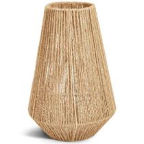 Lanterna em Juta com suporte de vidro 39 cm - Mart