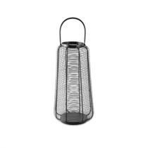 Lanterna Em Metal Preto 60x23x23cm