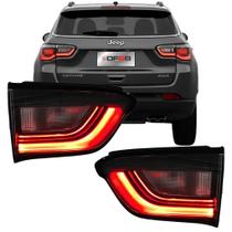Lanterna Esquerda Tampa Porta Malas LED Jeep Compass 2022 a 2025