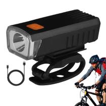 Lanterna Farol Dianteira Luz Super Brilhantes Ciclismo Bicicleta Bike Triciclo Recarregável USB Lanterna Farol Dianteira Luz Super Brilhantes Ciclismo Bicicleta Bike Triciclo Recarregável USB