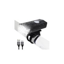 Lanterna farol led bike 300lm bateria recarregável usb