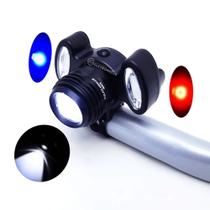 Lanterna Farol Sinalizador 3 LED T6 Para Cabeça Bicicleta Bike Recarregável De Alta Qualidade 55007