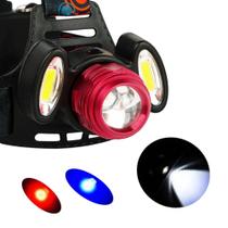 Lanterna Farol Sinalizador 3 LED T6 Para Cabeça Bicicleta Bike Recarregável De Alta Qualidade 55007