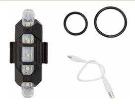 Lanterna Farol Sinalizador Recarregável Usb Bike Led Branco - Cl Lanterna Farol Sinalizador Recarregável Usb Bike Led Branco - Cl