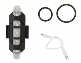 Lanterna Farol Sinalizador Recarregável Usb Bike Led Branco - Cl Lanterna Farol Sinalizador Recarregável Usb Bike Led Branco - Cl