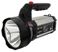 Lanterna Farolete Holofote Farol de mão Recarregável Super LED 8W Mais Forte Potente Longo Alcance Sitio Chácara - PlayShop Eletronicos