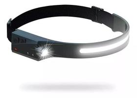 Lanterna Flexível De Cabeça 68g 40 Leds Cob Recarregável Usb