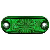 Lanterna Frontal Delimitadora Led Verde P/ Caminhões 12V/24V - Sinalsul