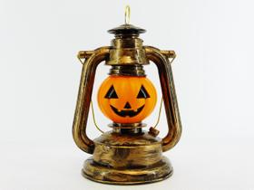 Lanterna Halloween Abobora de Mesa Pais e Filhos