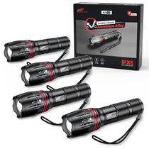 Lanterna HAUSBELL LED A100 Bright 2000 lúmens, pacote com 4