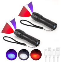 Lanterna Hilngav LED recarregável vermelha com função de memória Lanterna Hilngav LED recarregável vermelha com função de memória