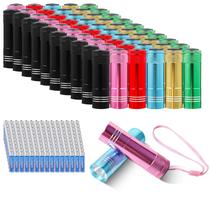 Lanterna Hilngav, pacote com 60 mini LED de alumínio com baterias Lanterna Hilngav, pacote com 60 mini LED de alumínio com baterias