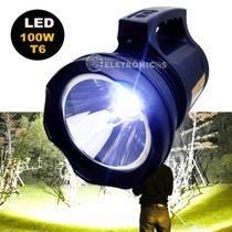 Lanterna Holofote Alto Brilho E Luminosidade 100w Led Cree T6 Super Potente DY8771