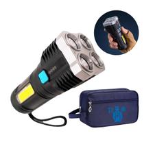 Lanterna Holofote Led 20w 3 Iluminações Bolsa Ferramentas