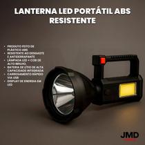 Lanterna Holofote Mão Recarregavel Usb Prova D'água Farolete Lanterna Holofote Mão Recarregavel Usb Prova D'água Farolete