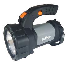 Lanterna Holofote Pro Recarregável Solver LED Cree SLP-401 PB