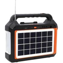 Lanterna Holofote Recarregável com Painel Solar CN-0198 AF