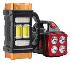 Lanterna Holofote Super Led Potente Recarregavel Usb Solar