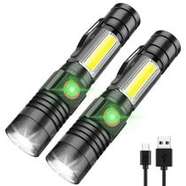 Lanterna iToncs LED recarregável magnética impermeável, pacote com 2