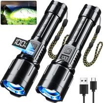 Lanterna KNIBO M160 99000 lúmens recarregável, kit com 2 unidades Lanterna KNIBO M160 99000 lúmens recarregável, kit com 2 unidades