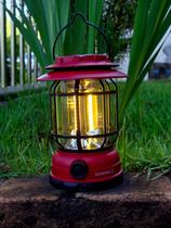 Lanterna Lampião Com Led C/ Placa Solar Recarregável - Lanterna Lampião Com Led C/ Placa Solar Recarregável -