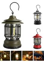 Lanterna Lampião Led Retro Energia Solar Usb Recarregavel