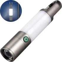 Lanterna Lampião Led Tática Magnética Recarregável Com Zoom