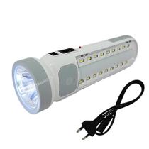 Lanterna Lampião Luminária Portátil Luz De Emergência Recarregável Super Iluminação DP7102 - Tomate