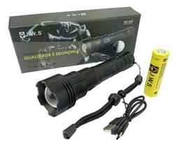 Lanterna Lançamento Led Cree V3 Power Bank Recarregável Usb