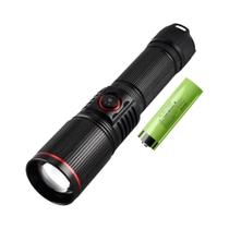 Lanterna Laser Branca De 30W Com Zoom Recarregável Bateria 18650 21700 Lanterna De Emergência Para