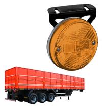 Lanterna Lat Carreta Modelo Guerra LED Com Sup - Amarela