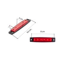 Lanterna Lateral Automotivo Led Cores 12v 24v 6 Leds Tarponn