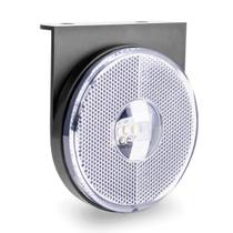 Lanterna Lateral Carreta LED Cristal 85mm com Suporte com Fio 12V 24V Lanterna Lateral Carreta LED Cristal 85mm com Suporte com Fio 12V 24V