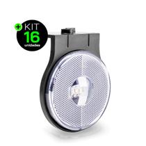 Lanterna Lateral Carreta LED Cristal Bivolt 12V 24V 65mm com Suporte e Fio Lanterna Lateral Carreta LED Cristal Bivolt 12V 24V 65mm com Suporte e Fio