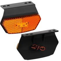 Lanterna Lateral Diamante LED Saída Fios com Suporte