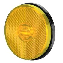 Lanterna Lateral Led Amarela Para Carreta 12V / 24V Sem Suporte Com Tomada IVA L31100AM