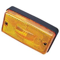 Lanterna Lateral Led Amarelo uso geral Bivolt Lente Gf043 Medidas C128 X A67 X P37