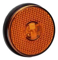 Lanterna Lateral Led Bivolt 65mm Sem Suporte Carreta Guerra
