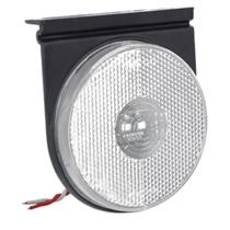 Lanterna lateral LED cristal Diametro 85mm com haste acoplada com cabos