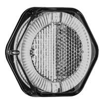 Lanterna Lateral Led Cristal Para Caminhões 12V/ 24V Com Suporte