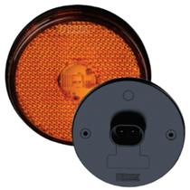 LANTERNA LATERAL LED GAUER C/TERMINAL / SOQUETE S/SUPORTE AMARELA 65MM - LL1491 Única