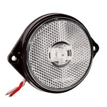 Lanterna Lateral Led Oval 66mm bivolt 66mm Lente acrílica cristal