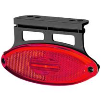 Lanterna Lateral Led Vermelho 12/24V C/Suporte P/Caminhão