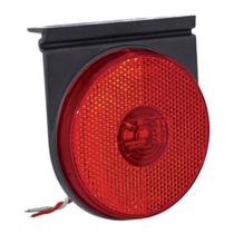 Lanterna lateral LED vermelho Diametro 85mm com haste acoplada com cabos